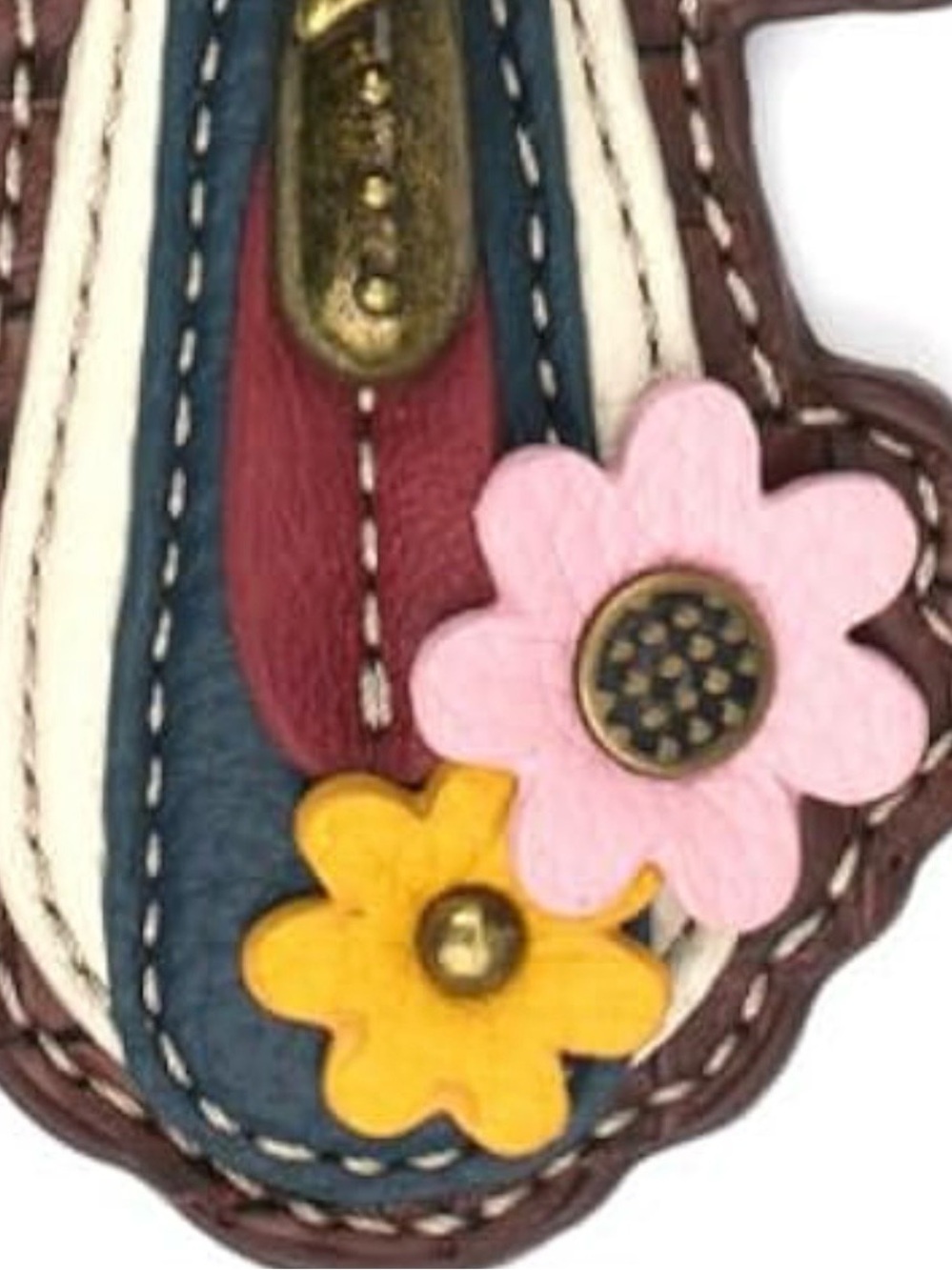 CHALA bag charm Cross keychain key fob NWT floral butterfly - Picture 5 of 11